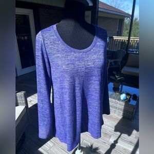 Jones New York Purple Long Sleeve Top Medium